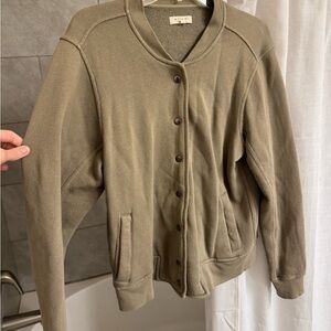 Madewell Olive Green Bomber Jacket